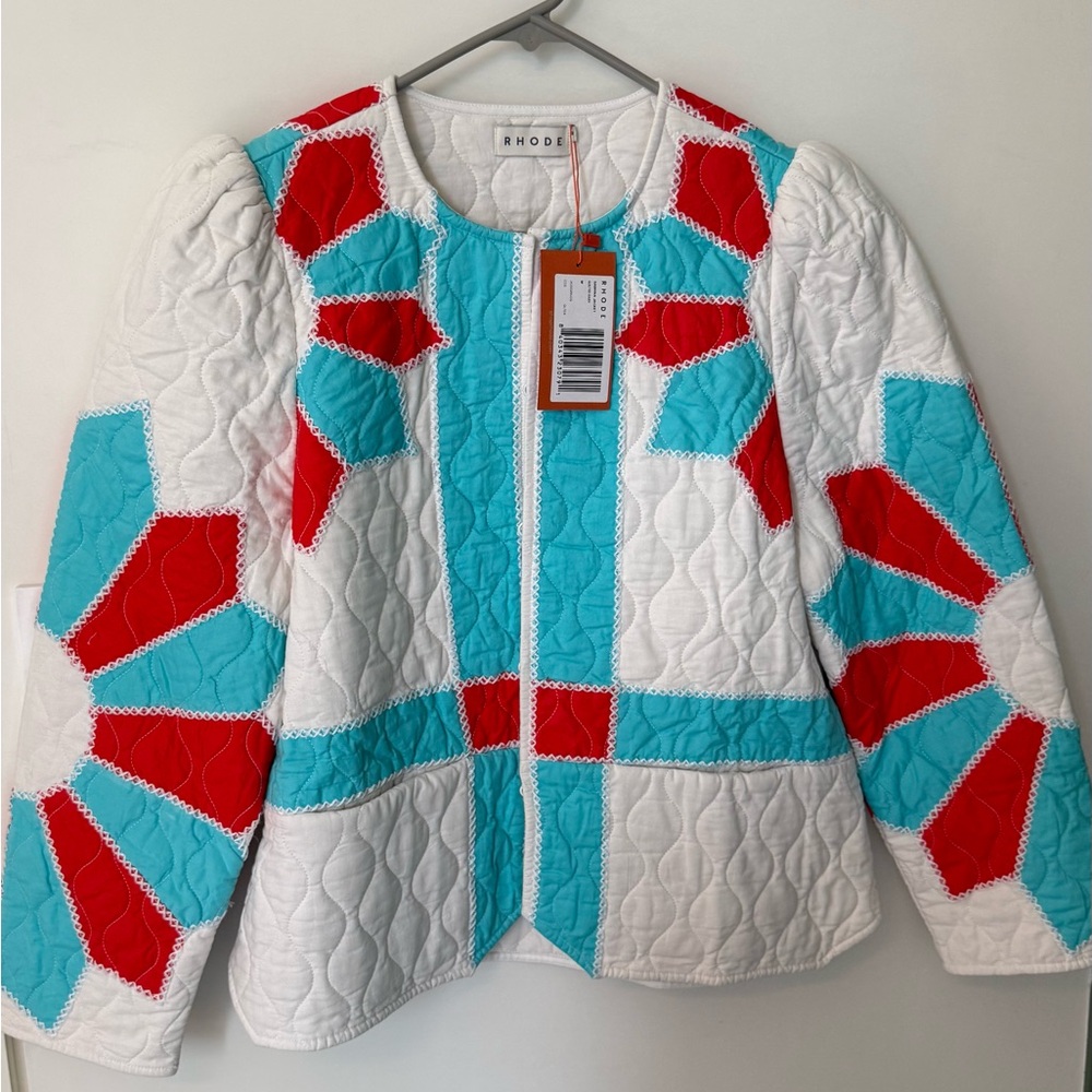 RHODE Women's Colorful Quilted Bomber Jacket